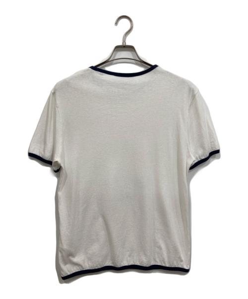 OUR LEGACY（アワーレガシー）OUR LEGACY (アワーレガシー) TANKER T-SHIRT ホワイト×ネイビー サイズ:46の古着・服飾アイテム