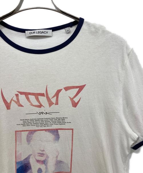OUR LEGACY（アワーレガシー）OUR LEGACY (アワーレガシー) TANKER T-SHIRT ホワイト×ネイビー サイズ:46の古着・服飾アイテム
