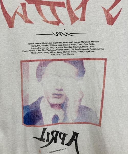 OUR LEGACY（アワーレガシー）OUR LEGACY (アワーレガシー) TANKER T-SHIRT ホワイト×ネイビー サイズ:46の古着・服飾アイテム