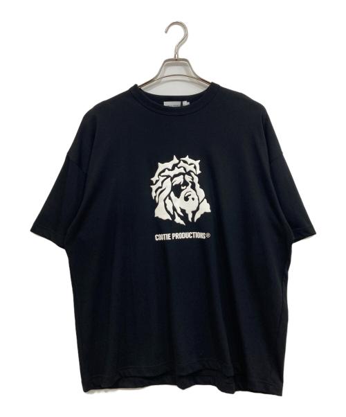 COOTIE PRODUCTIONS（クーティープロダクツ）COOTIE PRODUCTIONS (クーティープロダクツ) C/R Smooth Jersey S/S Tee ブラック サイズ:S 未使用品の古着・服飾アイテム