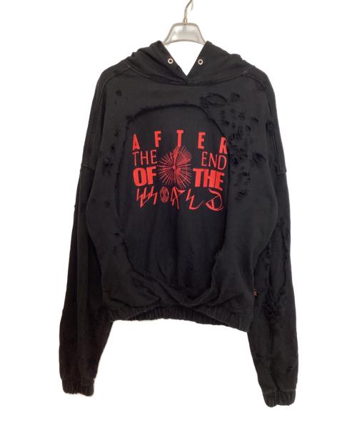 Liberal youth ministry（リベラルユースミニストリー）Liberal youth ministry (リベラルユースミニストリー) クラッシュフーディ ブラック サイズ:Mの古着・服飾アイテム