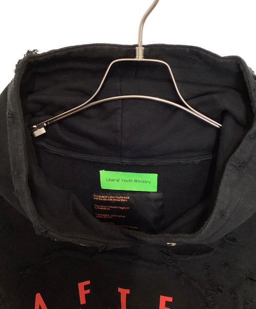 Liberal youth ministry（リベラルユースミニストリー）Liberal youth ministry (リベラルユースミニストリー) クラッシュフーディ ブラック サイズ:Mの古着・服飾アイテム