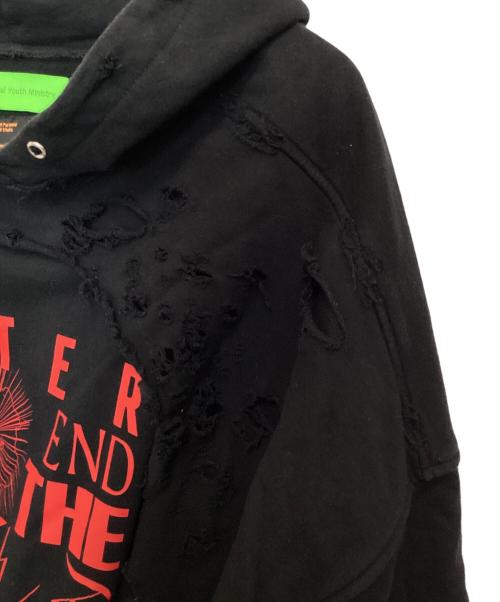 Liberal youth ministry（リベラルユースミニストリー）Liberal youth ministry (リベラルユースミニストリー) クラッシュフーディ ブラック サイズ:Mの古着・服飾アイテム