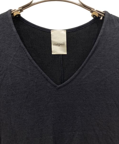 raspail（ラスパイユ）Raspail (ラスパイユ) Vネックジャージートップス ブラック サイズ:Freeの古着・服飾アイテム