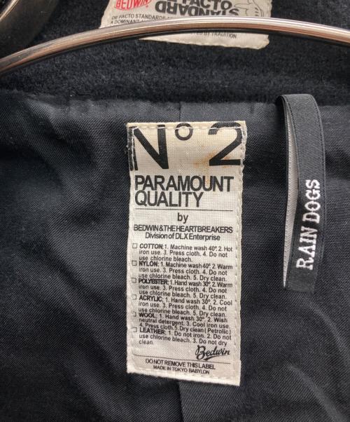 BEDWIN &THE HEARTBREAKERS（ベドウィンアンドザ ハートブレイカーズ）BEDWIN &THE HEARTBREAKERS (ベドウィンアンドザ ハートブレイカーズ) Pコート ブラック サイズ:2の古着・服飾アイテム