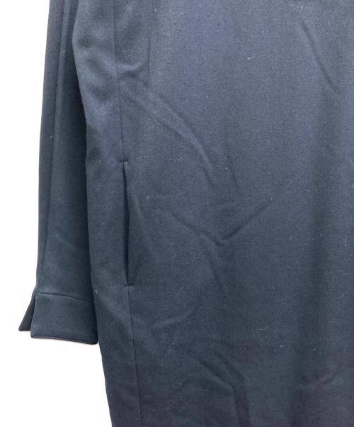 ELIN（エリン）ELIN (エリン) ウールミックスハーフボタン2ポケットワンピース ネイビー サイズ:36の古着・服飾アイテム