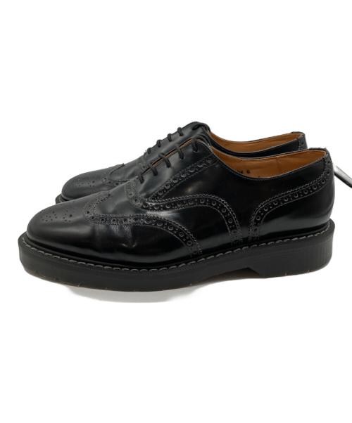 SOLOVAIR（ソロヴェアー）SOLOVAIR (ソロヴェアー) ウィングチップシューズ ブラック サイズ:9の古着・服飾アイテム