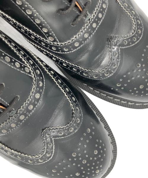 SOLOVAIR（ソロヴェアー）SOLOVAIR (ソロヴェアー) ウィングチップシューズ ブラック サイズ:9の古着・服飾アイテム