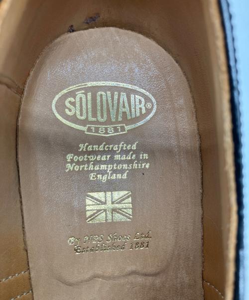 SOLOVAIR（ソロヴェアー）SOLOVAIR (ソロヴェアー) ウィングチップシューズ ブラック サイズ:9の古着・服飾アイテム