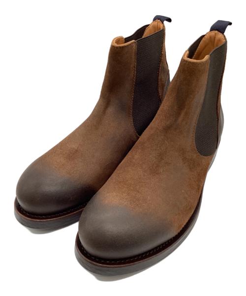 BUTTERO（ブッテロ）BUTTERO (ブッテロ) スエードレザーサイドゴアブーツ ブラウン サイズ:43の古着・服飾アイテム