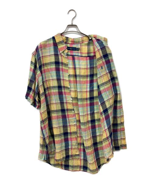 RALPH LAUREN（ラルフローレン）RALPH LAUREN (ラルフローレン) リネンシャツ マルチカラー サイズ:XXLの古着・服飾アイテム