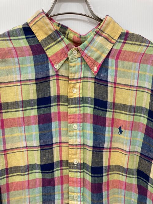 RALPH LAUREN（ラルフローレン）RALPH LAUREN (ラルフローレン) リネンシャツ マルチカラー サイズ:XXLの古着・服飾アイテム