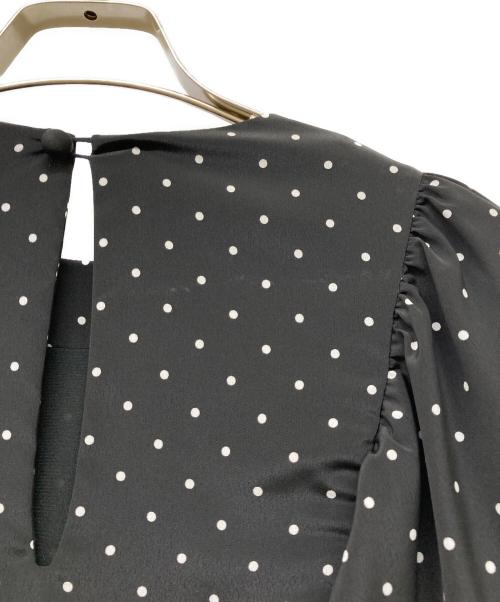 GALLARDA GALANTE（ガリャルダガランテ）GALLARDA GALANTE (ガリャルダガランテ) ドットシフォンワンピース ブラック サイズ:FREEの古着・服飾アイテム