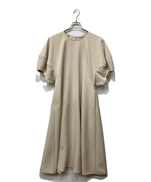 CLANE（クラネ）CLANE (クラネ) LANTERN SLEEVE FLARE ONE PIECE ベージュ サイズ:1の古着・服飾アイテム