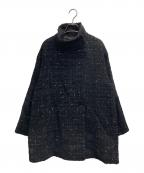 journal standard L'essageジャーナルスタンダード レサージュ）の古着「MANTECO GIOLICA スタンドショートコート」｜ブラック