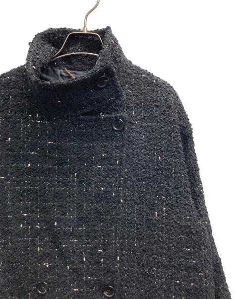 journal standard L'essage（ジャーナルスタンダード レサージュ）journal standard L'essage (ジャーナルスタンダード レサージュ) MANTECO GIOLICA スタンドショートコート ブラック サイズ:記載なし（実寸サイズを参照ください）の古着・服飾アイテム