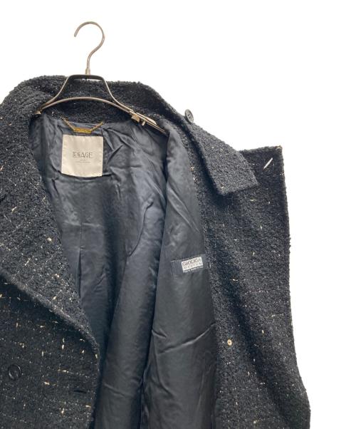 journal standard L'essage（ジャーナルスタンダード レサージュ）journal standard L'essage (ジャーナルスタンダード レサージュ) MANTECO GIOLICA スタンドショートコート ブラック サイズ:記載なし（実寸サイズを参照ください）の古着・服飾アイテム