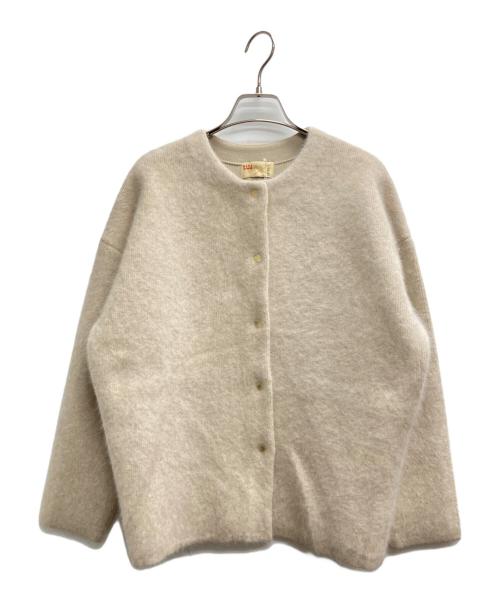 nano・universe（ナノ・ユニバース）nano・universe (ナノ・ユニバース) ウォッシャブルフォックス リバーニットジャケット ベージュ サイズ:M 未使用品の古着・服飾アイテム