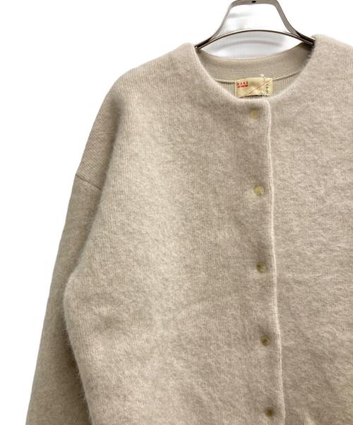 nano・universe（ナノ・ユニバース）nano・universe (ナノ・ユニバース) ウォッシャブルフォックス リバーニットジャケット ベージュ サイズ:M 未使用品の古着・服飾アイテム