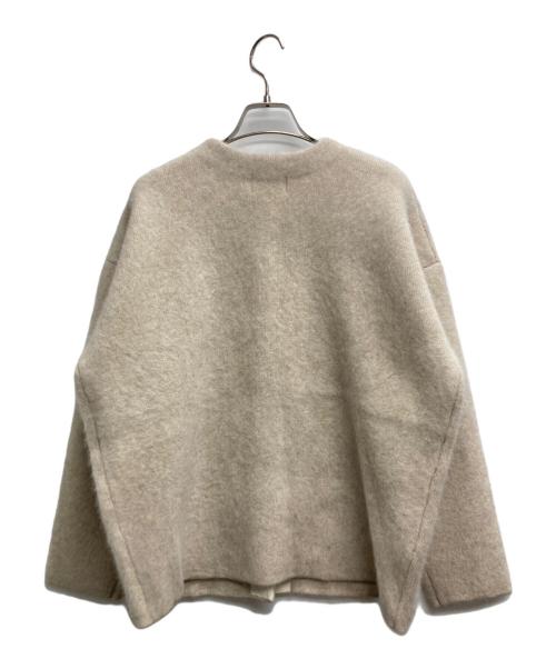 nano・universe（ナノ・ユニバース）nano・universe (ナノ・ユニバース) ウォッシャブルフォックス リバーニットジャケット ベージュ サイズ:M 未使用品の古着・服飾アイテム