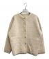 nano・universe（ナノ・ユニバース）の古着「ウォッシャブルフォックス リバーニットジャケット」｜ベージュ