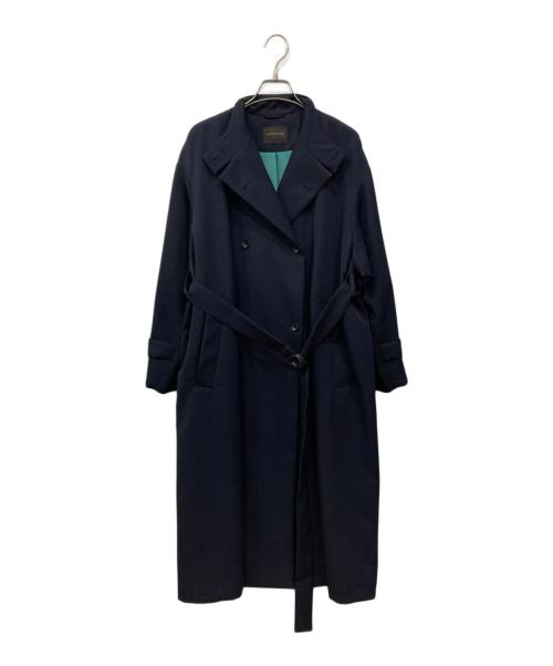 TOMORROW LAND collection（トゥモローランドコレクション）TOMORROW LAND collection (トゥモローランドコレクション) カバートクロス スタンドカラーコート ネイビー サイズ:34の古着・服飾アイテム