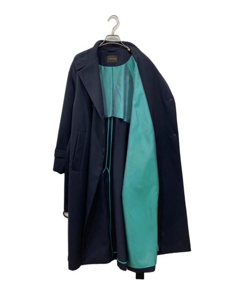 TOMORROW LAND collection（トゥモローランドコレクション）TOMORROW LAND collection (トゥモローランドコレクション) カバートクロス スタンドカラーコート ネイビー サイズ:34の古着・服飾アイテム