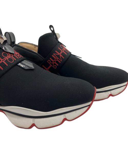 Christian Louboutin（クリスチャン・ルブタン）Christian Louboutin (クリスチャン・ルブタン) ネオプレンスニーカー ブラック サイズ:36 1/2の古着・服飾アイテム