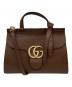 GUCCI（グッチ）の古着「GGマーモント2WAYバッグ」｜ブラウン