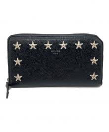 JIMMY CHOO（ジミーチュウ）の古着「スタースタッズ ロングウォレット」｜ブラック