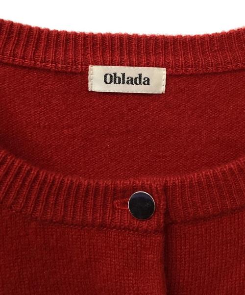Oblada（オブラダ）Oblada (オブラダ) MARTHA CARDIGAN(マーサ カーディガン) レッド サイズ:Freeの古着・服飾アイテム