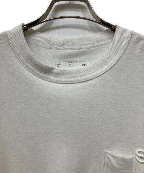 sacai（サカイ）sacai (サカイ) Sロゴ サイドオープン クルーネックシャツ ホワイト サイズ:1の古着・服飾アイテム
