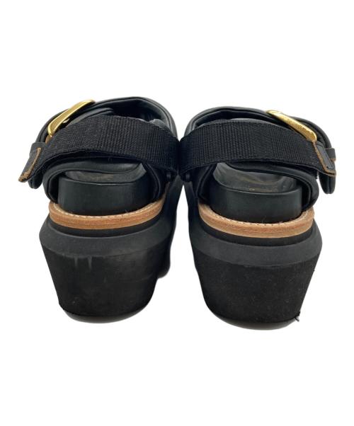 sacai（サカイ）sacai (サカイ) Padded Almond Toe Sandals ブラック サイズ:23.5の古着・服飾アイテム