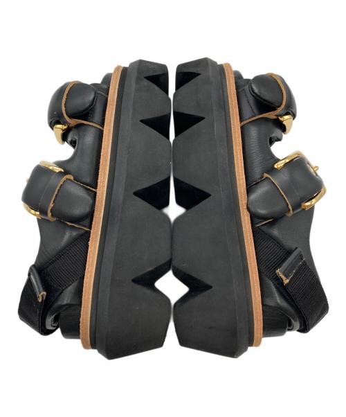 sacai（サカイ）sacai (サカイ) Padded Almond Toe Sandals ブラック サイズ:23.5の古着・服飾アイテム