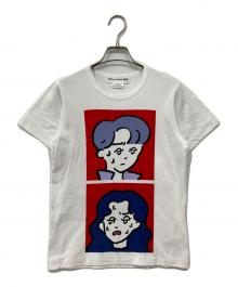 COMME des GARCONS GIRL×art work for ery（コムデギャルソンガール）の古着「プリントTシャツ」｜ホワイト