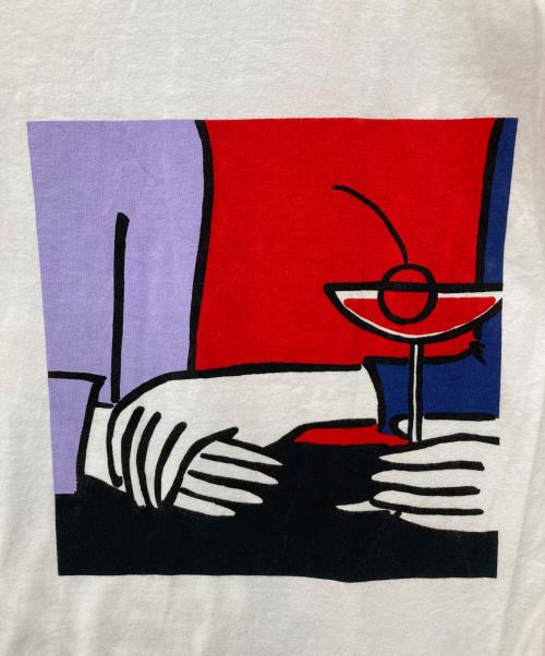 COMME des GARCONS GIRL（コムデギャルソンガール）COMME des GARCONS GIRL (コムデギャルソンガール) art work for ery プリントTシャツ ホワイト サイズ:Mの古着・服飾アイテム