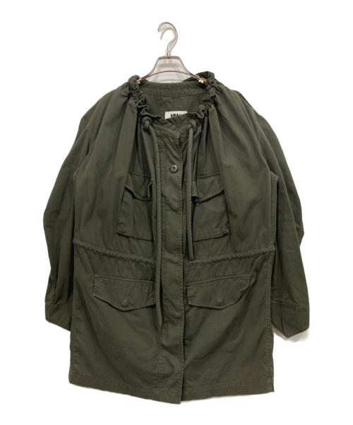 MM6 Maison Margiela（エムエムシックスメゾンマルジェラ）MM6 Maison Margiela (エムエムシックスメゾンマルジェラ) ミリタリーコート オリーブ サイズ:36の古着・服飾アイテム