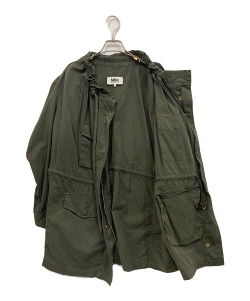 MM6 Maison Margiela（エムエムシックスメゾンマルジェラ）MM6 Maison Margiela (エムエムシックスメゾンマルジェラ) ミリタリーコート オリーブ サイズ:36の古着・服飾アイテム