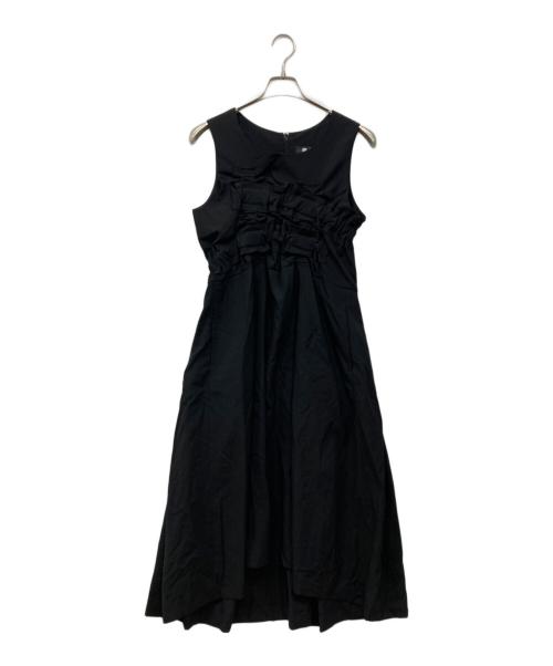 BLACK COMME des GARCONS（ブラックコムデギャルソン）BLACK COMME des GARCONS (ブラックコムデギャルソン) ノースリーブワンピース ブラック サイズ:Sの古着・服飾アイテム