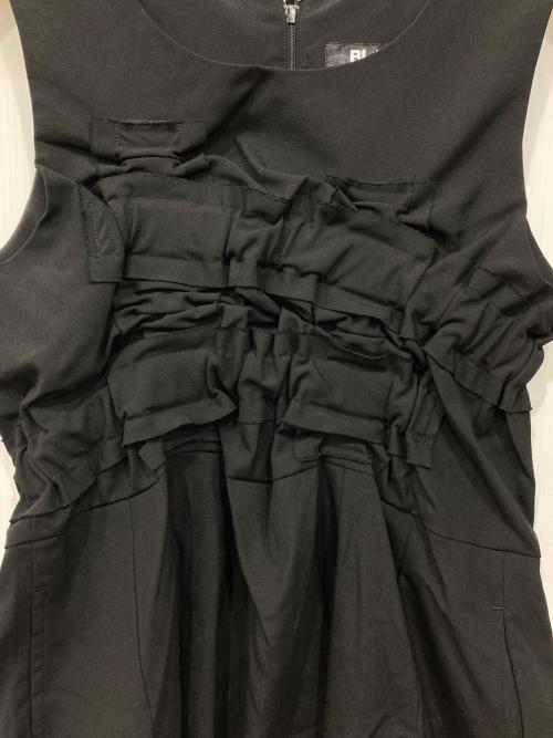 BLACK COMME des GARCONS（ブラックコムデギャルソン）BLACK COMME des GARCONS (ブラックコムデギャルソン) ノースリーブワンピース ブラック サイズ:Sの古着・服飾アイテム