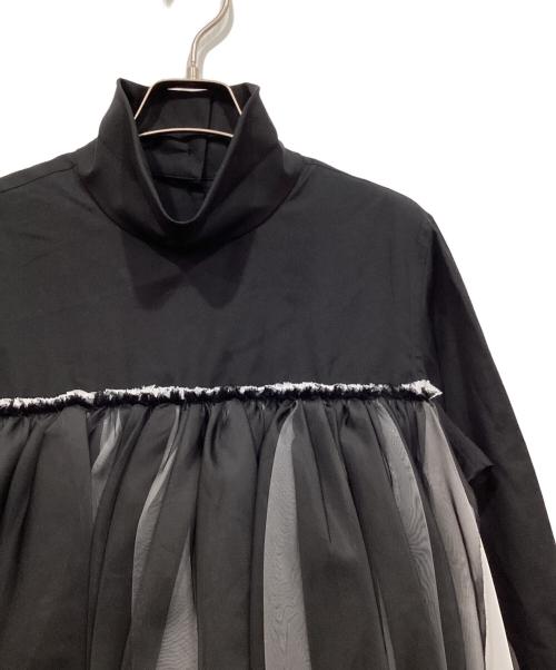 COMME des GARCONS（コムデギャルソン）COMME des GARCONS (コムデギャルソン) シアーティアード切替シャツ ブラック サイズ:Sの古着・服飾アイテム