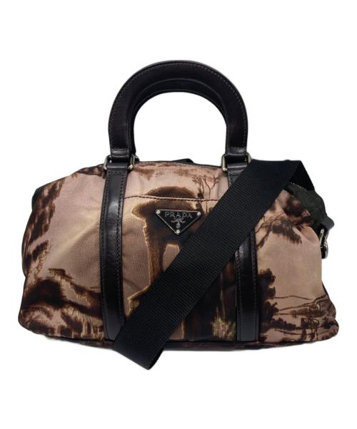 PRADA（プラダ）PRADA (プラダ) 2WAYショルダーバッグ ブラウンの古着・服飾アイテム