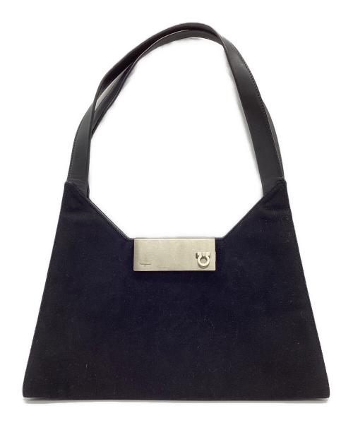 Salvatore Ferragamo（サルヴァトーレ フェラガモ）Salvatore Ferragamo (サルヴァトーレ フェラガモ) セミショルダーバッグ ブラックの古着・服飾アイテム