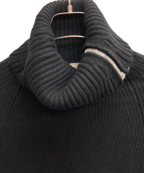 DES PRES（デ プレ）DES PRES (デ プレ) セミウーステッドウールジップアップカラープルオーバー ブラック サイズ:FREEの古着・服飾アイテム