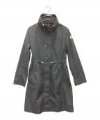 MONCLERモンクレール）の古着「ドロストリングコート」｜ブラック