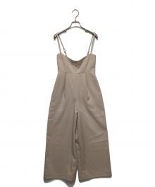 Snidel（スナイデル）の古着「ハイウエストサロペット」｜ベージュ