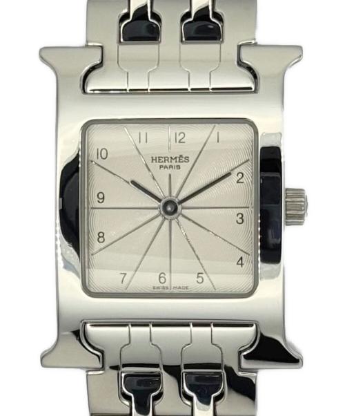 HERMES（エルメス）HERMES (エルメス) Hウォッチ Ref.HH1.210 シルバー文字盤 サイズ:21mmの古着・服飾アイテム