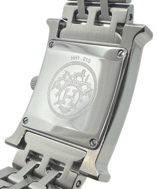 HERMES（エルメス）HERMES (エルメス) Hウォッチ Ref.HH1.210 シルバー文字盤 サイズ:21mmの古着・服飾アイテム