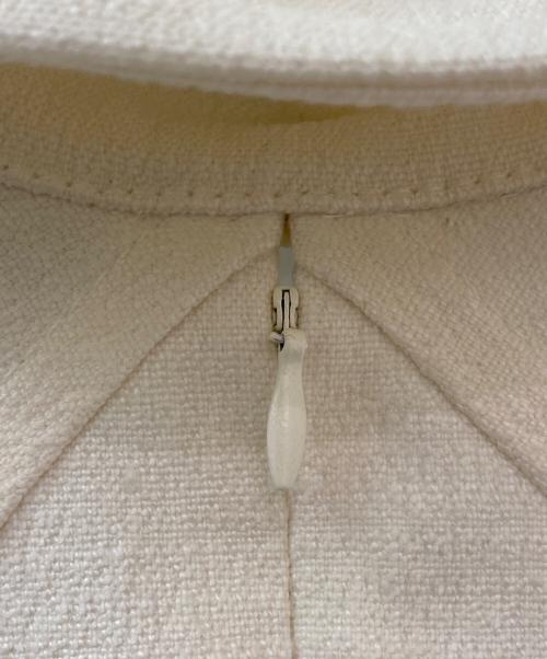 BOTTEGA VENETA（ボッテガベネタ）BOTTEGA VENETA (ボッテガベネタ) Hip-Detailed Linen Canvas Midi Shirt Dress ホワイト サイズ:01の古着・服飾アイテム