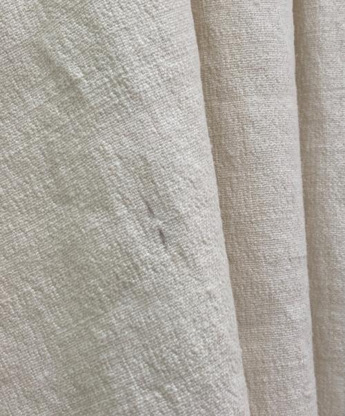 BOTTEGA VENETA（ボッテガベネタ）BOTTEGA VENETA (ボッテガベネタ) Hip-Detailed Linen Canvas Midi Shirt Dress ホワイト サイズ:01の古着・服飾アイテム